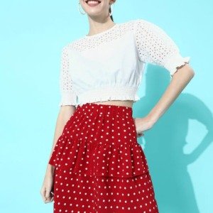 Pluss Women Pure Cotton Crop Top