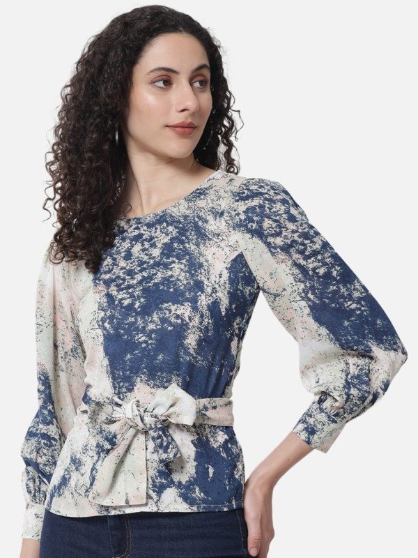 Bell Sleeves printed Top