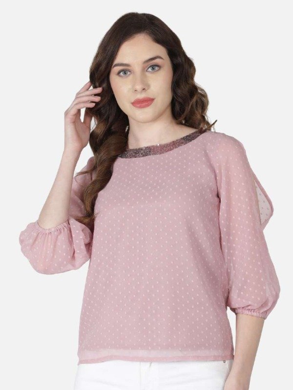 BAESD self design puff sleeves Top